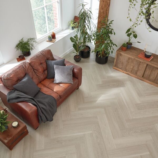 Karndean Van Gogh Herringbone Grey Brushed Oak